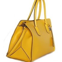 AmicaMako　イタリア製バッグ　革バッグ　黄色いバッグ　シルヴァーノ・ジュリアーニ