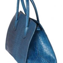 AmicaMako　イタリア製バッグ　革バッグ　青いバッグ　シルヴァーノ・ジュリアーニ