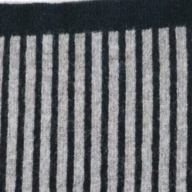Black and Gray Stripe Muffler