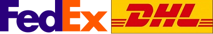 フェデックスとDHLのロゴ