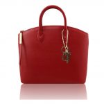 2017年12月12日【カーフレザー・サフィアーノ加工のトートバッグ Mサイズ: Red】ご購入の奈良県のお客様より