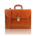 2016年11月9日【ROMA 3室構造のブリーフケース ベジタブルタンニンレザー:カラーHoney】ご購入の京都府のお客様より