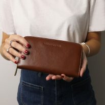イタリア製フルグレインレザーのレディース長財布