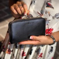 イタリア製フルグレインレザーのレディース長財布、イメージ