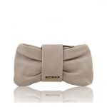 2016年4月21日【PRISCILLA シックなリボン型の本革クラッチ&ポシェット:カラーLight grey】ご購入の北海道のお客様より