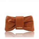 2017年3月4日【PRISCILLA シックなリボン型の本革クラッチ&ポシェット:Cognac】ご購入の京都府のお客様より①