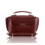 イタリア製RUGA カーフレザーの2WAYバッグTL Bag、ボルドー