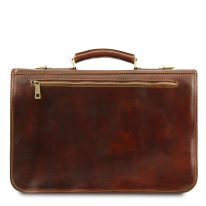 イタリア製ベジタブルタンニンレザーのビジネスバッグ ANCONA、詳細2