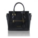 2016年8月24日【LARA ルーガ・カーフレザーの2WAYハンドバッグ小サイズ:カラーBlack】ご購入の千葉県のお客様より