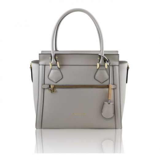 LARA ルーガ・カーフレザーの２WAYハンドバッグ大サイズ1415