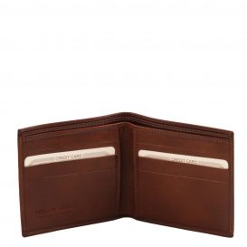イタリア製フルグレインレザーの小銭入れ無しメンズ財布、詳細