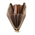 イタリア製本革カーフ・サフィアーノレザーのレディース長財布 （３室タイプ）ライトトープ