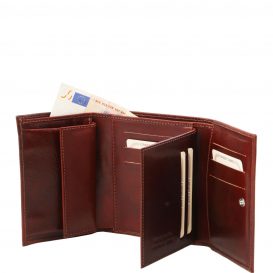 イタリア製フルグレインレザーのIDケースつき財布、詳細1