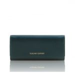 2016年12月28日【本革カーフ・サフィアーノレザーのレディース長財布 (ボタン開閉・2室タイプ):Teal】ご購入の神奈川県のお客様より