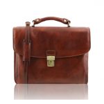 2017年1月9日【ALESSANDRIA ベジタブルタンニンレザーの取り外しポケットTL SMARTつきキャリーオン仕様バッグ:Brown】ご購入の東京都のお客様より