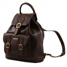 イタリア製ベジタブルタンニンレザーのリュックSINGAPORE、詳細1