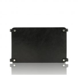 イタリア製ベジタブルタンニンレザーのバッグ仕切りモジュールTL SMART MODULE、ブラック