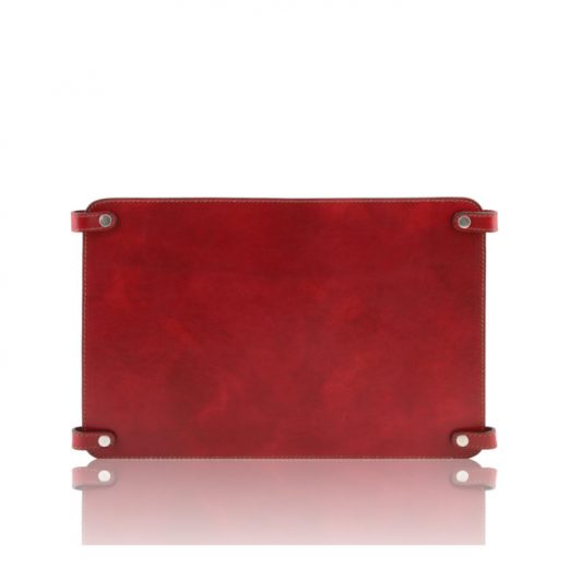 イタリア製ベジタブルタンニンレザーのバッグ仕切りモジュールTL SMART MODULE、レッド、赤