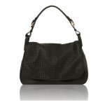 2017年2月1日【VENERE イントレチャート編み込み風カーフレザーの2WAYショルダーバッグ:Black】ご購入の埼玉県のお客様より②