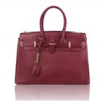 2016年12月31日【シボ加工カーフレザーのエレガントなハンドバッグTL BAG:Bordeaux】ご購入の大阪府のお客様より