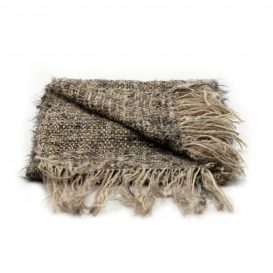 イタリア製ハンドメイド手織りマフラー、ステファノ・チャッピ、stefano ciappi、ブラウン、茶系