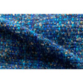 イタリア製ハンドメイド手織りマフラー、ステファノ・チャッピ、stefano ciappi、ブルー、青