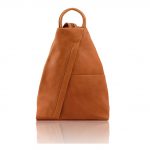 2018年8月4日【柔らかいイタリア本牛革のリュック SHANGHAI: Cognac】ご購入の神奈川県のお客様より