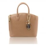 2017年4月5日【カーフレザー・サフィアーノ加工のトートバッグ Sサイズ:Light Taupe】ご購入の兵庫県のお客様より①