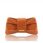 2017年11月29日【PRISCILLA シックなリボン型の本革クラッチ&ポシェット: Cognac】ご購入の埼玉県のお客様より