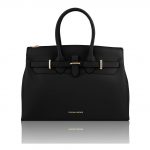 2017年11月25日【スムースレザーのエレガントなハンドバッグELETTRA: Black】ご購入の茨城県のお客様より