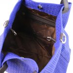 2017年8月27日【イントレチャート編み込み風スウェードのトートバッグ TL KeyLuck(モジュール対応):Blue】ご購入の鹿児島県のお客様より①