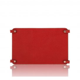 カーフレザーのバッグ仕切りモジュールTL SMART MODULE赤、レッド