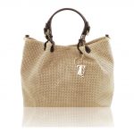 2018年6月25日【イントレチャート編み込み風スウェードのトートバッグ(大) : Beige】ご購入の埼玉県のお客様より②