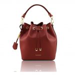 2017年12月17日【VITTORIA ルーガ・カーフレザーの2WAY巾着バッグ: Red】ご購入の兵庫県のお客様より