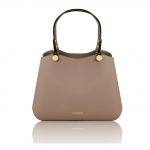 2018年12月1日【ルーガ・カーフレザーの2WAYハンドバッグ ANNA :Dark Taupe】ご購入の東京都のお客様より