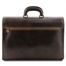 イタリア製２室構造のベジタブルタンニンレザーのビジネスバッグ NAPOLI-classic、詳細2