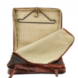 イタリア製ベジタブルタンニンレザーの旅行/衣装バッグ TAHITI、詳細4