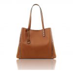 2020年3月10日【シボ型押しレザーのスタッズつきトートバッグ TL BAG :Cognac】ご購入の北海道のお客様より