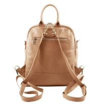 イタリア製シボ型押しレザーのリュック TL BAG、シャンパーニュ、詳細2
