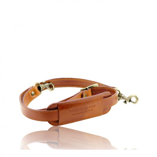 イタリア製ベジタブルタンニンレザー替えショルダーストラップ（ボストンバッグ用）TL VOYAGER2、ハニー