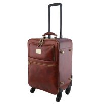 イタリア製ベジタブルタンニンレザー4車輪スーツケース/キャリーバッグ TL VOYAGER、詳細2