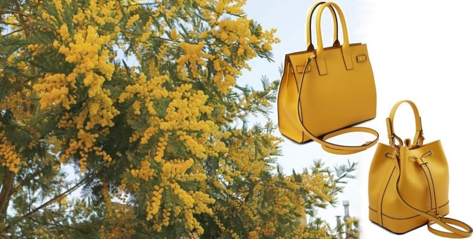 ミモザのような黄色いバッグ_イタリアのミモザの日_amicamakoオンラインショップ (コピー)