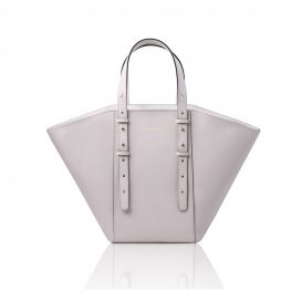 イタリア製パルメラートレザーのトートバッグ TL BAG、ホワイト