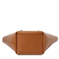 イタリア製パルメラートレザーのトートバッグ TL BAG、コニャック、詳細2