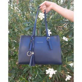 スムースボックスレザータッセルつきトートバッグTL BAG、イメージ
