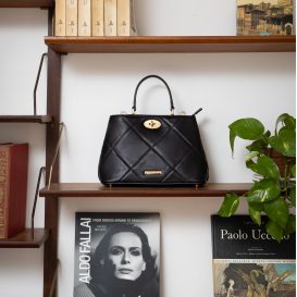 イタリア製フルグレインレザー2WAYキルティング・ハンドバッグ TL BAG、イメージ