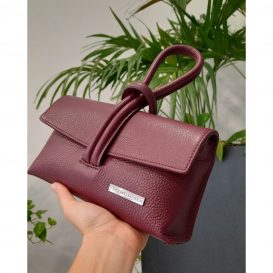 イタリア製シボ型押しレザーの2WAYクラッチ＆ショルダーバッグ TL BAG、イメージ