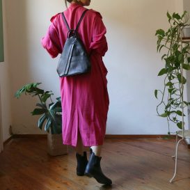 イタリア製シボ型押しレザーのリュック SHANGHAI、イメージ イタリア製シボ型押しレザーのリュック SHANGHAI、イメージ