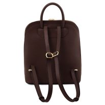 イタリア製サフィアーノレザーのリュック TL BAG、コーヒー