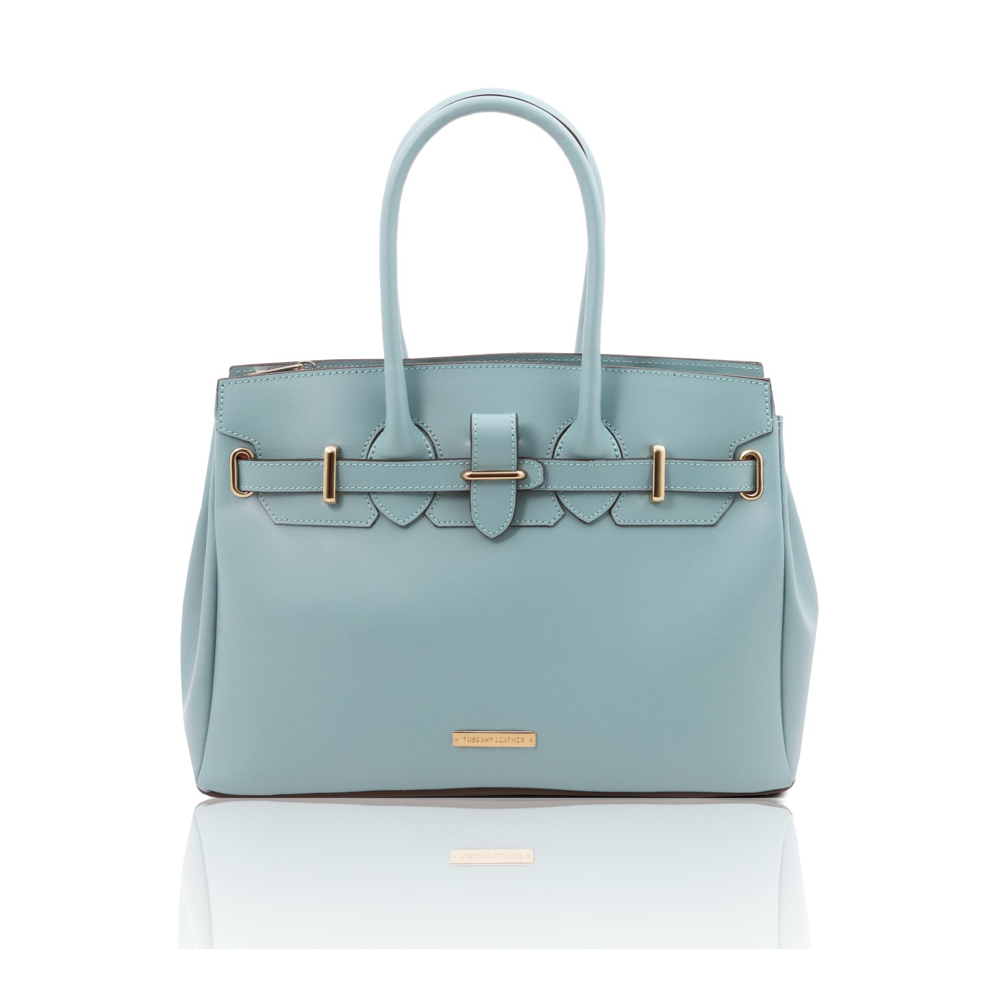 スムースボックスレザーのエレガントな2WAYハンドバッグTL BAG - AmicaMako